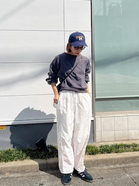 「INTER FACTORY（インターファクトリー）のアイテム（スウェット）」を使った、yanさん（レディース・160cm）の秋コーディネート