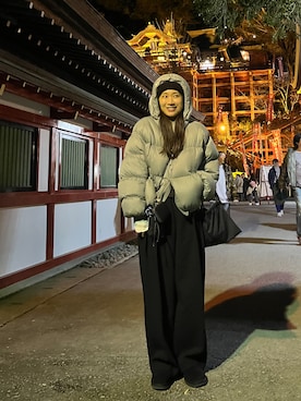 「アイテム（ジャケット/アウター）」を使った、yanさん（レディース・160cm）の冬コーディネート