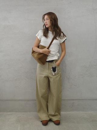 「TODAYFUL(トゥデイフル)のCottontwill Cocoon Pants(その他パンツ)」を使った、yanさん(レディース・160cm)の秋コーディネート