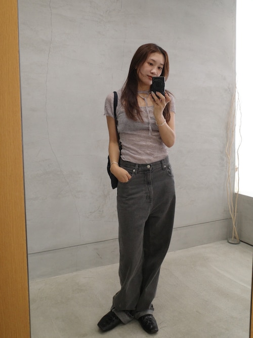 TODAYFUL/トゥデイフル】2way Sheer Knittops/シアーニット