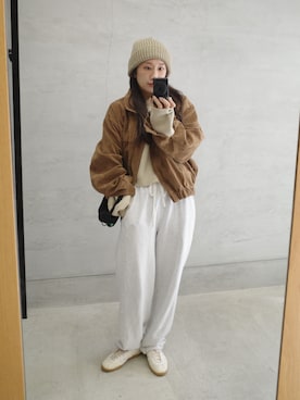 「anuke（アンヌーク）のアイテム」を使った、yanさん（レディース・160cm）の冬コーディネート