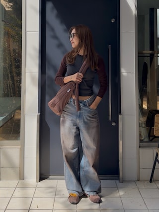 「adidas(アディダス)のゴースト スプリント / GHOST SPRINT / アディダスオリジナルス adidas Originals(スニーカー)」を使った、yanさん(レディース・160cm)の秋コーディネート
