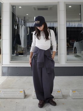 「アイテム（スウェット）」を使った、yanさん（レディース・160cm）の秋コーディネート