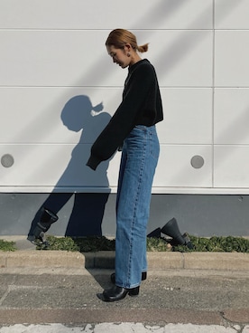 「ACYM（アシーム）のアイテム」を使った、yanさん（レディース・160cm）の冬コーディネート