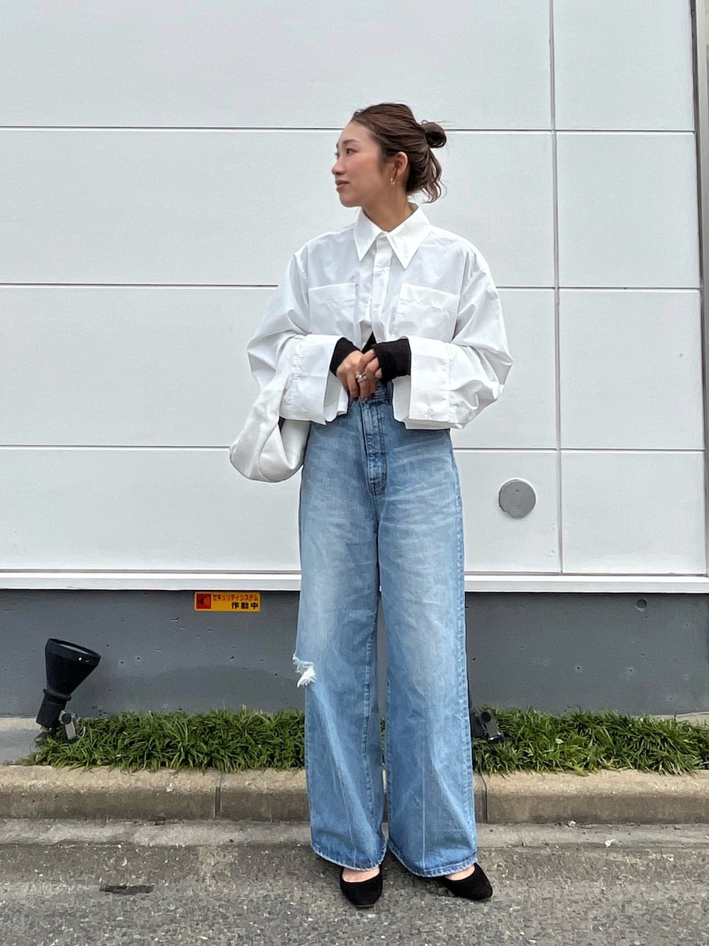 BLACK BY MOUSSY ルーズストレートクラッシュデニム24 loose straight crash denim（ルーズストレートクラッシュデニム）を