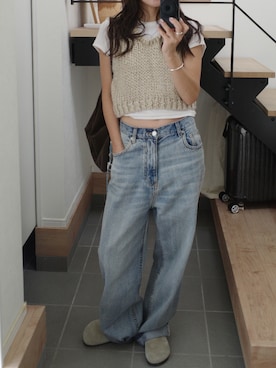 「アイテム（サンダル）」を使った、yanさん（レディース・160cm）の秋コーディネート