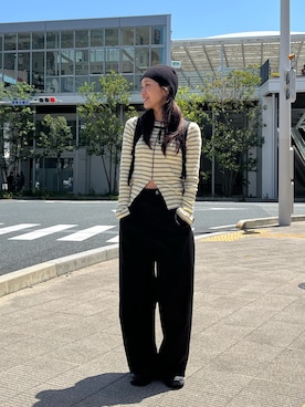 「CANAL JEAN（キャナルジーン）のアイテム」を使った、yanさん（レディース・160cm）の春コーディネート