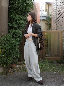 「アイテム（Tシャツ/カットソー）」を使った、yanさん（レディース・160cm）の秋コーディネート