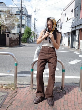 「アイテム（パンツ）」を使った、yanさん（レディース・160cm）の夏コーディネート