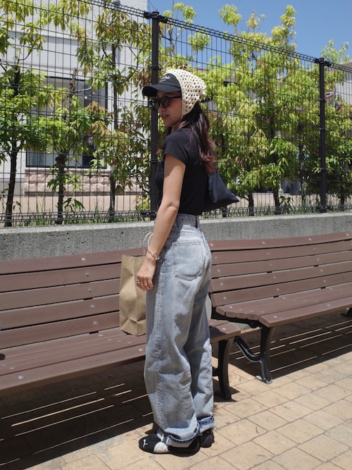 WOMEN【Hanes for BIOTOP】TRIBLEND CROPPED T-SHIRTS 2P (TRIM