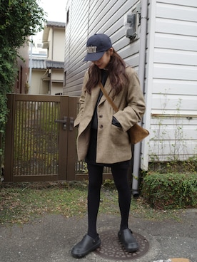 「アイテム（テーラードジャケット）」を使った、yanさん（レディース・160cm）の冬コーディネート