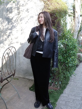 「TODAYFUL（トゥデイフル）のアイテム」を使った、yanさん（レディース・160cm）の春コーディネート