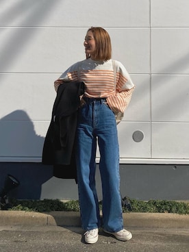「TODAYFUL（トゥデイフル）のアイテム（その他アウター）」を使った、yanさん（レディース・160cm）の冬コーディネート