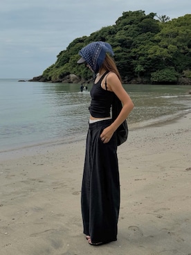 「NICE WEATHER（ナイスウェザー）のアイテム」を使った、yanさん（レディース・160cm）の夏コーディネート