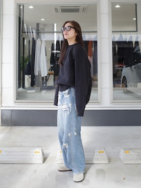 「アイテム（バックパック/リュック）」を使った、yanさん（レディース・160cm）の秋コーディネート