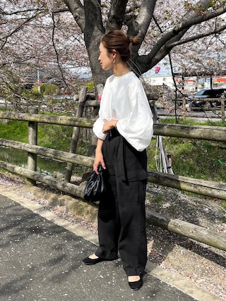 CLANE バックスリット フレアパンツ CLANE/クラネ/BACK PLEATS CLANE バックスリット フレアパンツ CLANE/クラネ/BACK PLEATS