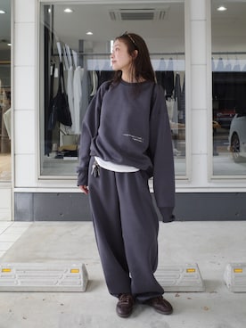 「アイテム（スウェット）」を使った、yanさん（レディース・160cm）の秋コーディネート