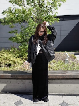 「アイテム（スカート）」を使った、yanさん（レディース・160cm）の秋コーディネート