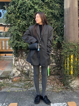 「アイテム（バッグ）」を使った、yanさん（レディース・160cm）の冬コーディネート