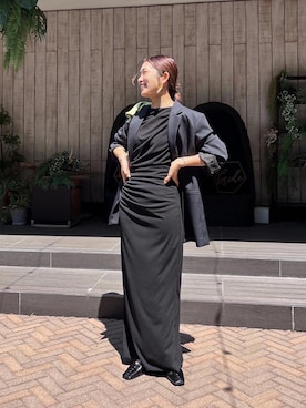 「BLACK BY MOUSSY（ブラックバイマウジー）のアイテム（ジャケット/アウター）」を使った、yanさん（レディース・160cm）の春コーディネート