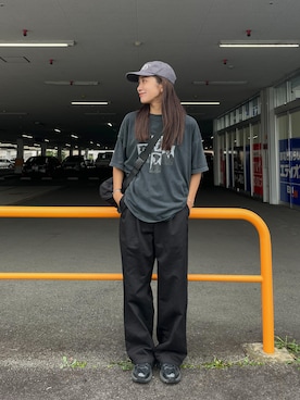 「アイテム（帽子、グレー系）」を使った、yanさん（レディース・160cm）の秋コーディネート