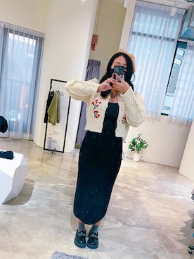「Chica（チカ）のアイテム」を使った、Hsiuhsiuさん（レディース・164cm）の冬コーディネート