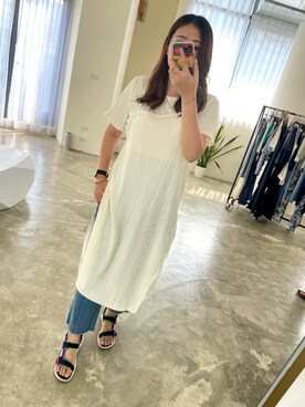 「Chica（チカ）のアイテム」を使った、Hsiuhsiuさん（レディース・164cm）の秋コーディネート