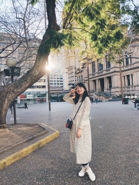 「Mondadaのアイテム（ワンピース、ホワイト系）」を使った、Joycee changさん（レディース・166cm）の夏コーディネート