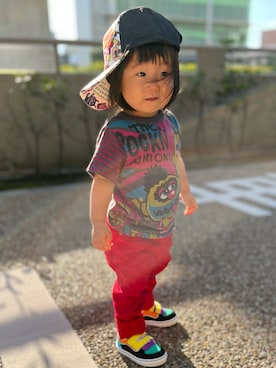 「ハデ色」｜しろせ かなさん（レディース・152cm）の春コーディネート