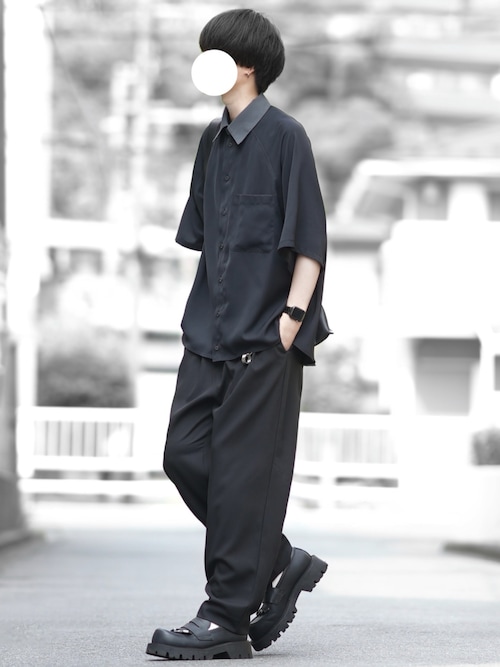 「DOOPZ（ドープス）のDolman Drape Shirt - ドルマンドレープシャツ（シャツ/ブラウス）」を使った、とっしーさん（メンズ・184cm）の夏コーディネート