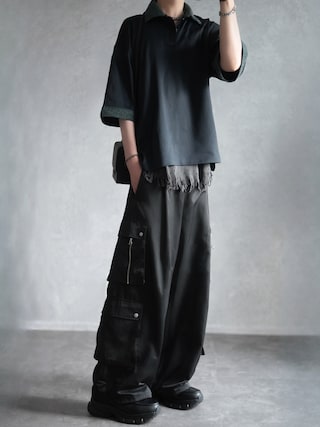 「MAISON SPECIAL(メゾンスペシャル)の《UNISEX》Destructive Damage Thermal Tank Top/デストロイダメージサーマルタンクトップ【MAISON SPECIAL/メゾンスペシャル】(タンクトップ)」を使った、とっしーさん(メンズ・184cm)の夏コーディネート