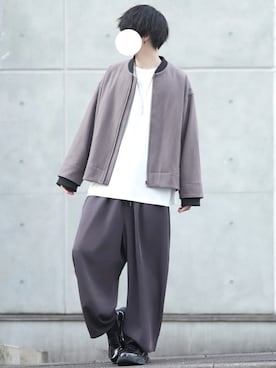 「DOOPZ（ドープス）のアイテム（ブルゾン）」を使った、とっしーさん（メンズ・184cm）の秋コーディネート