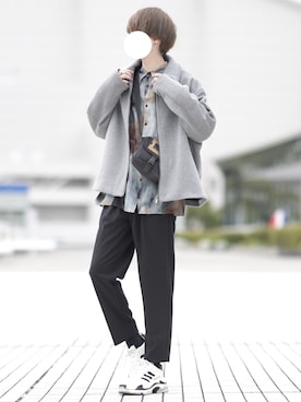「ZARA（ザラ）のアイテム（ジャケット/アウター）」を使った、とっしーさん（メンズ・184cm）の冬コーディネート