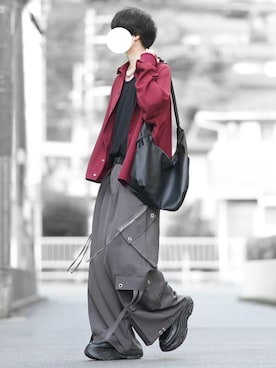 「アイテム（シャツ/ブラウス）」を使った、とっしーさん（メンズ・184cm）の秋コーディネート