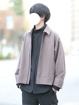 「DOOPZ（ドープス）のアイテム（ブルゾン）」を使った、とっしーさん（メンズ・184cm）の秋コーディネート