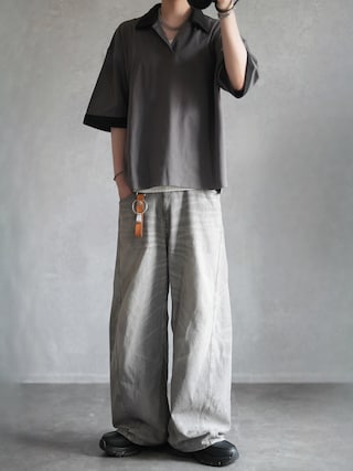 「DOOPZ(ドープス)のChunky Sole Volume Loafers - チャンキーソールボリュームローファー(ローファー)」を使った、とっしーさん(メンズ・184cm)の夏コーディネート