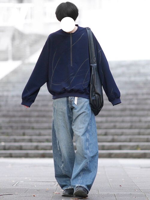 トップス Peate sweat blue Peate applique Sweat(Navy) | Peate