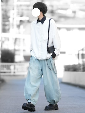「アイテム（シューズ）」を使った、とっしーさん（メンズ・184cm）の秋コーディネート