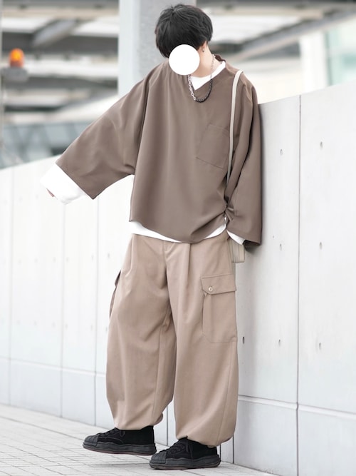 �Ƃ����[����̃V���c/�u���E�X�uPullover v-neck shirt - �v���I�[�o�[V�l�b�N�V���c�iDOOPZ�b�h�[�v�X�j�v���g�����R�[�f�B�l�[�g