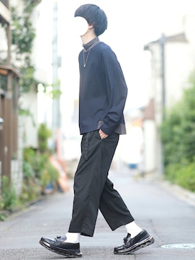 「MONKEY TIME（モンキータイム）のアイテム（パンツ）」を使った、とっしーさん（メンズ・184cm）の夏コーディネート