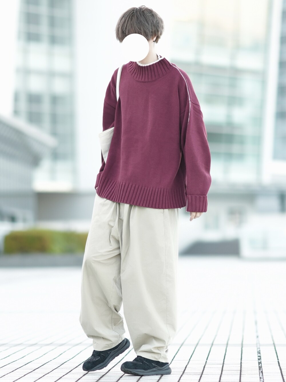 love&peace様 C6434 ハイゲージニット×パンツコーデ love&peace