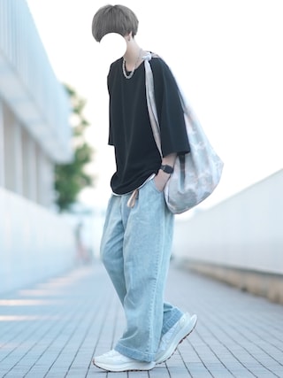 chimmy様②クロップドTシャツ×ルーズデニムコーデ 1690873256_320.jpg