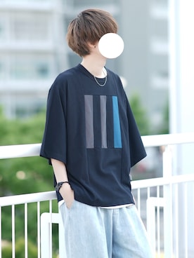 「SHAREEF（シャリーフ）のアイテム」を使った、とっしーさん（メンズ・184cm）の夏コーディネート