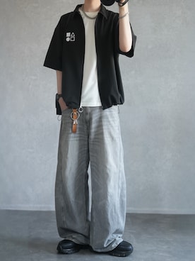「HARE（ハレ）のアイテム」を使った、とっしーさん（メンズ・184cm）の春コーディネート