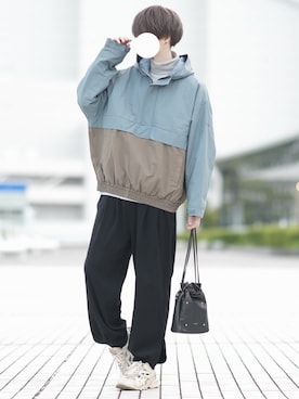 「DOOPZ（ドープス）のアイテム（ダウンジャケット/コート）」を使った、とっしーさん（メンズ・184cm）の冬コーディネート