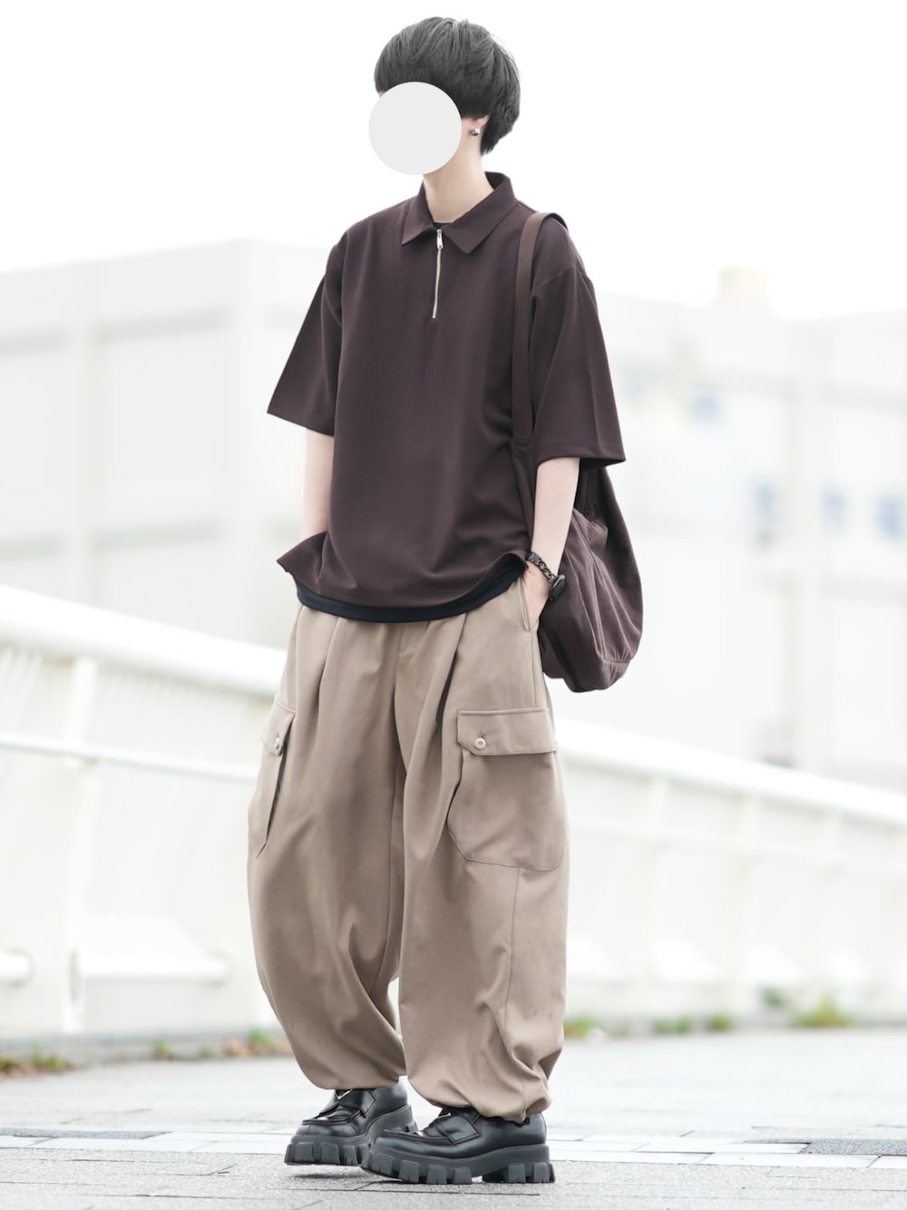 VOAAOV（ヴォアーブ）の「【VOAAOV】GABERDINE Cargo Wide Pants 