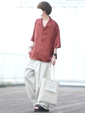 とっしーさん（メンズ・184cm）の夏コーディネート