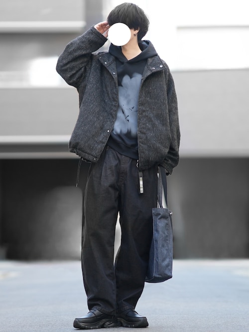 セール】High Neck Shaggy Blouson - ハイネックシャギーブルゾン