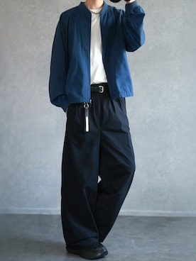 「アイテム（ブルゾン）」を使った、とっしーさん（メンズ・184cm）の春コーディネート