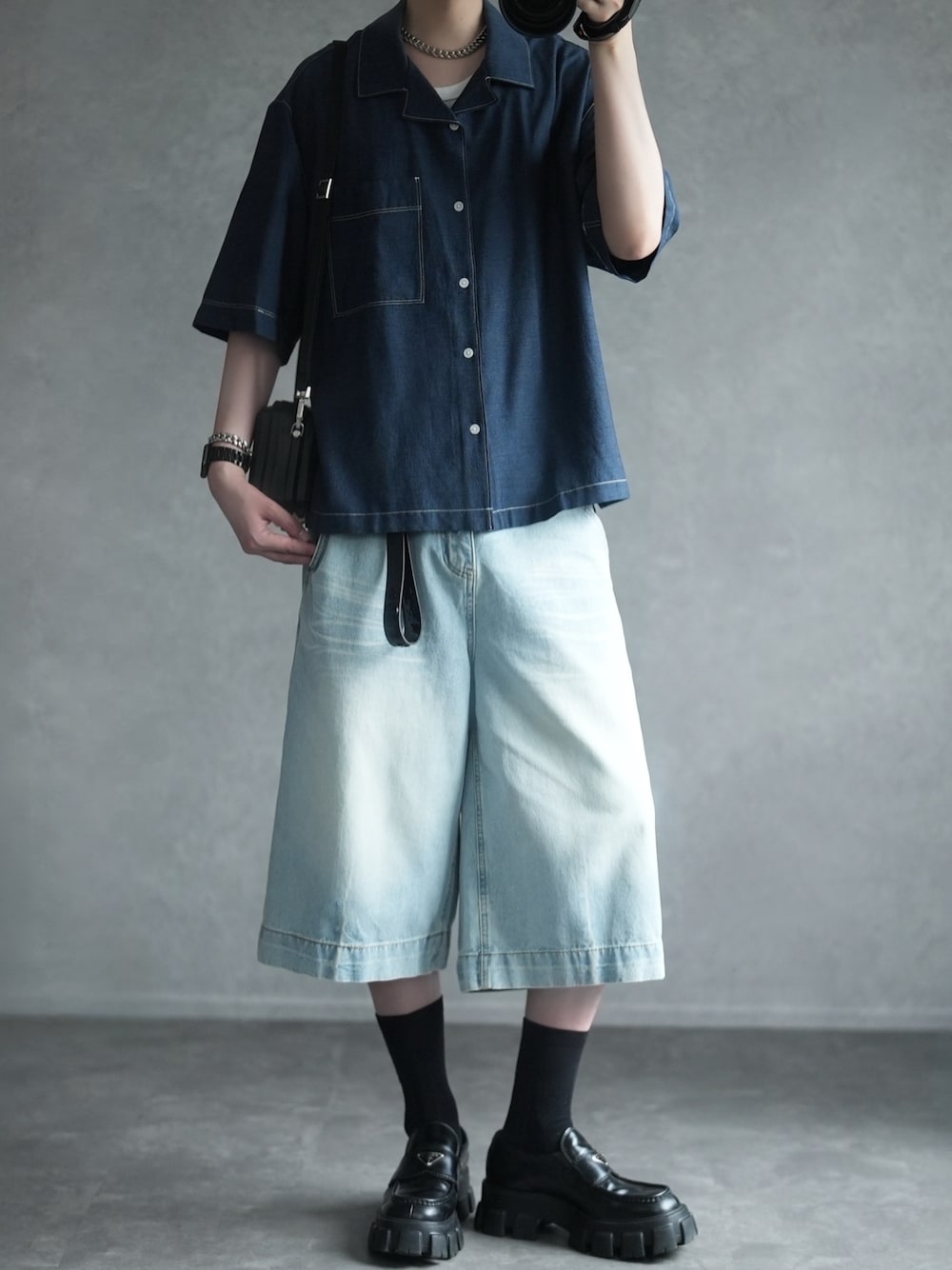DOOPZ（ドープス）の「Loose Denim Half Pants - ルーズデニム